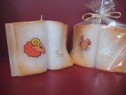 Aromatizovaná svíčka kniha 'znamení' Rozměr:17x11cm