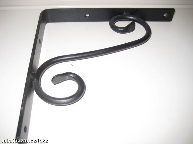 Konzole na police Materiál:kov Barva:hnědá Rozm