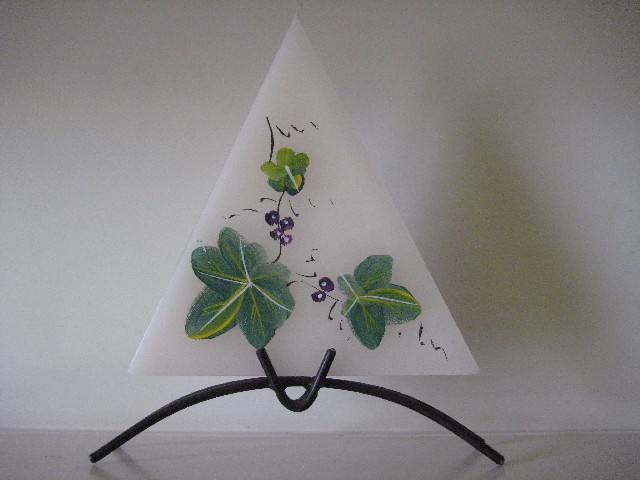 Malovaná aromatizovaná svíčka se stojánkem'V�