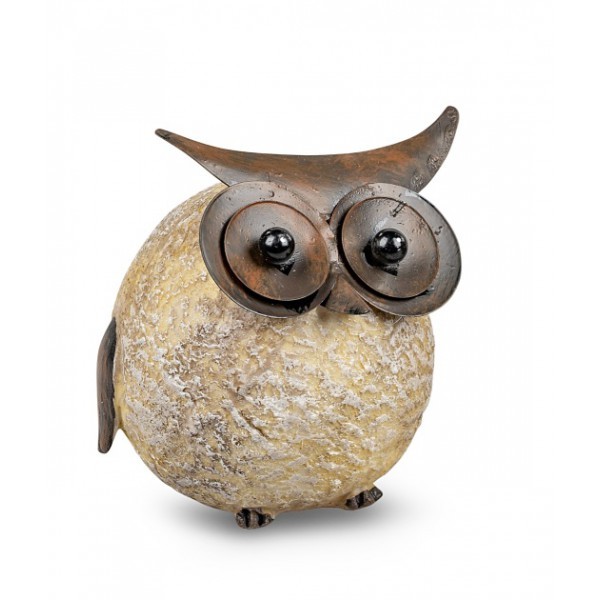 Sova um.kámen,kov 11cm.