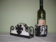 Stojánek na ubrousky,podložka pod víno,kované 