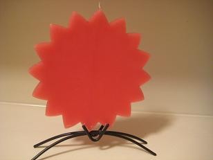 Svíčka hvězda se stojánkem,aromatizovaná-rozm