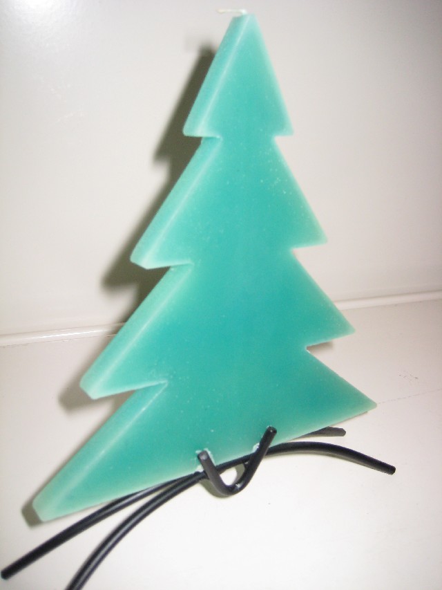 Svíčka stromeček se stojánkem,rozměr:20x15,n�