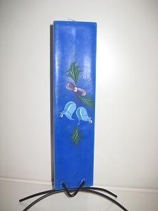 Vánoční svíčka se stojánkem,29x7cm.